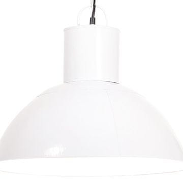 Vidaxl Viseča svetilka 25 W bela okrogla 48 cm E27