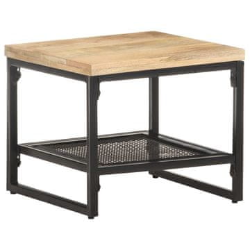 Vidaxl Stranska mizica 40x40x35 cm trden mangov les