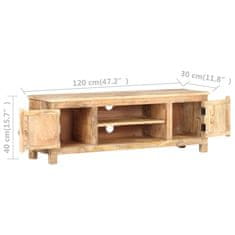 Vidaxl TV omarica 120x30x40 cm robusten mangov les