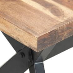 Vidaxl Jedilna miza 160x80x75 cm trden les s finišem iz palisandra