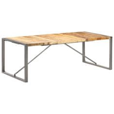 Vidaxl Jedilna miza 220x100x75 cm trden robusten mangov les