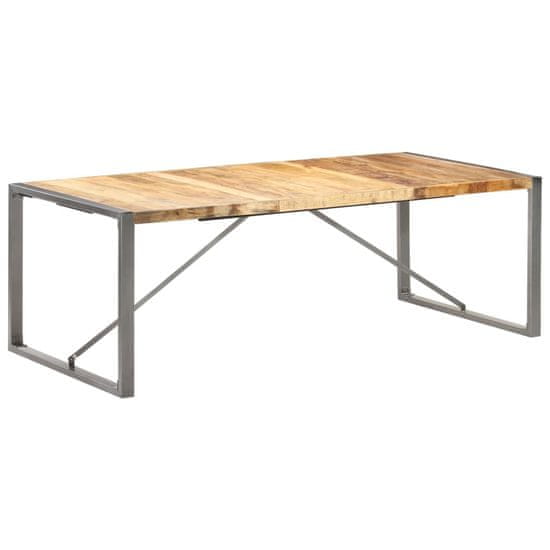 Vidaxl Jedilna miza 220x100x75 cm trden robusten mangov les