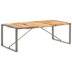 Vidaxl Jedilna miza 220x100x75 cm trden robusten mangov les