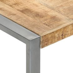 Vidaxl Klubska mizica 140x140x40 cm robusten mangov les