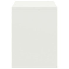 Vidaxl Nočne omarice 2 kosa bele 35x30x40 cm trdna borovina
