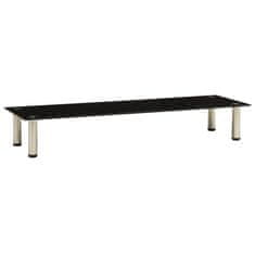 Vidaxl TV stojalo črno 120x35x17 cm kaljeno steklo