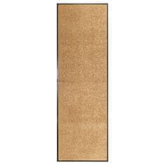 Vidaxl Pralni predpražnik krem 60x180 cm