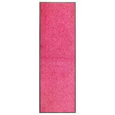 Vidaxl Pralni predpražnik roza 60x180 cm