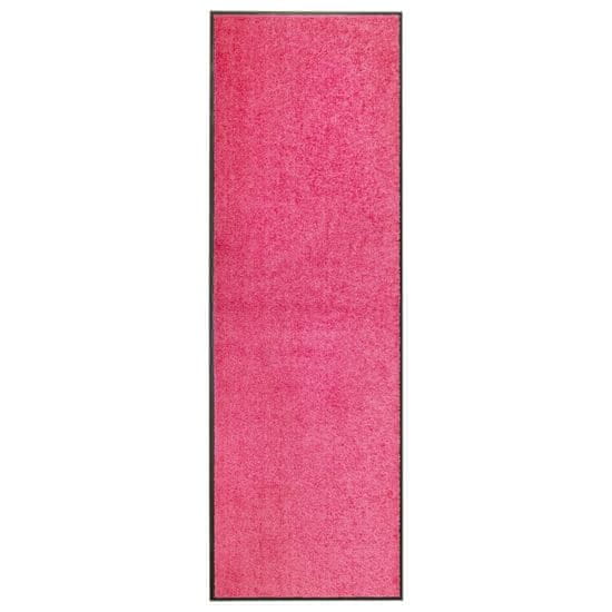 Vidaxl Pralni predpražnik roza 60x180 cm