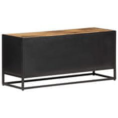 Vidaxl TV omarica 90x30x40 cm robusten mangov les in naravni trst