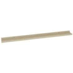 Vidaxl Stenske police 4 kosi sonoma hrast 100x9x3 cm