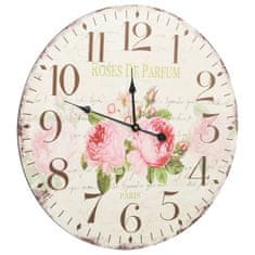 shumee Starinska stenska ura rože 60 cm