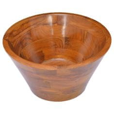Vidaxl Umivalnik iz trdne tikovine Φ40x20 cm