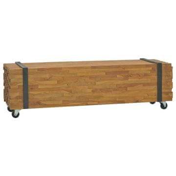 Vidaxl vidaXL TV stojalo, 110x30x32,5 cm, masivni tikov les