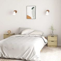 Vidaxl Nočna omarica 2 kosa sonoma hrast 40x40x50 cm iverna plošča