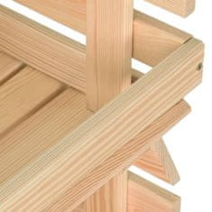 Vidaxl vidaXL Voziček za zelenjavo 57x30x80 cm masiven borov les