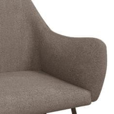Vidaxl Gugalni stol taupe blago