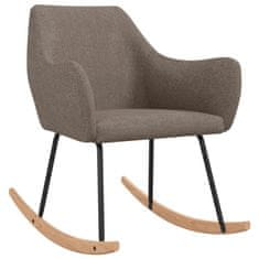 Vidaxl Gugalni stol taupe blago