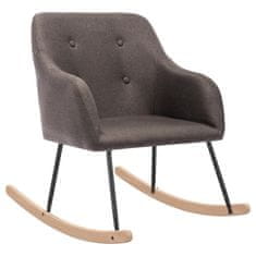 Vidaxl Gugalni stol taupe blago