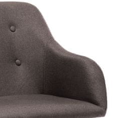 Vidaxl Gugalni stol taupe blago
