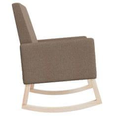 Vidaxl Gugalni stol taupe blago