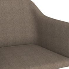 Vidaxl Gugalni stol taupe blago