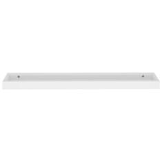 Vidaxl Stenske police Loggia 4 kosi bele 80x15x4 cm MDF