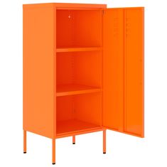 Greatstore Omara za shranjevanje oranžna 42,5x35x101,5 cm jeklo