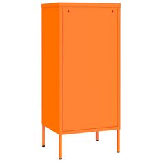 Greatstore Omara za shranjevanje oranžna 42,5x35x101,5 cm jeklo