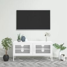 Vidaxl TV omarica bela 105x35x50 cm jeklo