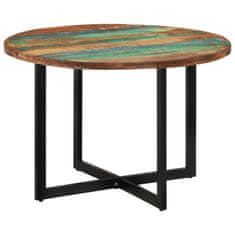 Vidaxl Jedilna miza 110x75 cm predelan trden les