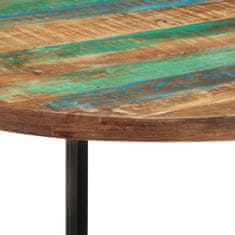 Vidaxl Jedilna miza 110x75 cm predelan trden les