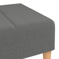 Vidaxl Stolček za noge svetlo siv 78x56x32 cm blago