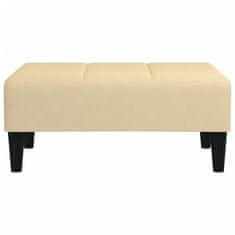 Vidaxl Stolček za noge krem 78x56x32 cm žamet