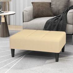 Vidaxl Stolček za noge krem 78x56x32 cm žamet