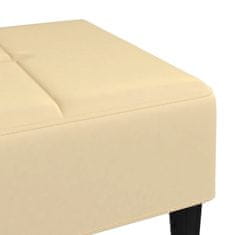 Vidaxl Stolček za noge krem 78x56x32 cm žamet