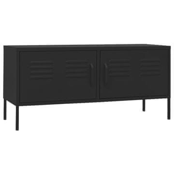 Vidaxl TV omarica črna 105x35x50 cm jeklo