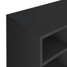 Vidaxl Omara za čevlje, iverna plošča, 92x30x67,5 cm, črna