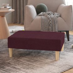 Greatstore Stolček za noge vijoličen 78x56x32 cm blago