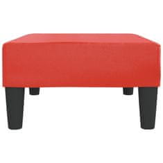Greatstore Stolček za noge rdeč 78x56x32 cm umetno usnje
