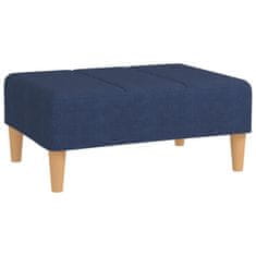 Vidaxl Stolček za noge moder 78x56x32 cm blago