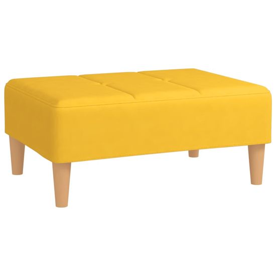 Vidaxl Stolček za noge rumen 78x56x32 cm blago