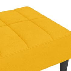 Vidaxl Stolček za noge rumen 78x56x32 cm žamet