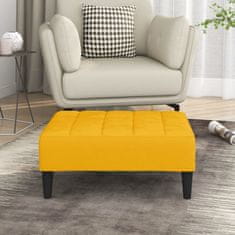 Vidaxl Stolček za noge rumen 78x56x32 cm žamet