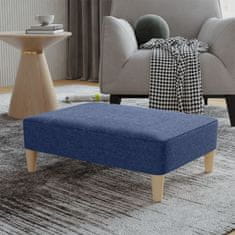 Vidaxl Stolček za noge moder 78x56x32 cm blago