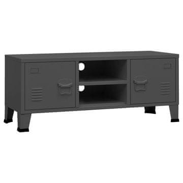 Vidaxl Industrijska TV omarica antracit 105x35x42 cm kovinska