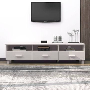 Vidaxl vidaXL HAMAR TV omarica bela 158x40x40 cm masivni borov les