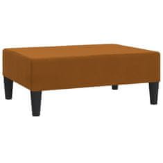 Greatstore Stolček za noge rjav 78x56x32 cm žamet