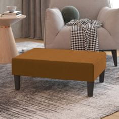 Greatstore Stolček za noge rjav 78x56x32 cm žamet