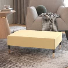 Vidaxl Stolček za noge krem 78x56x32 cm žamet